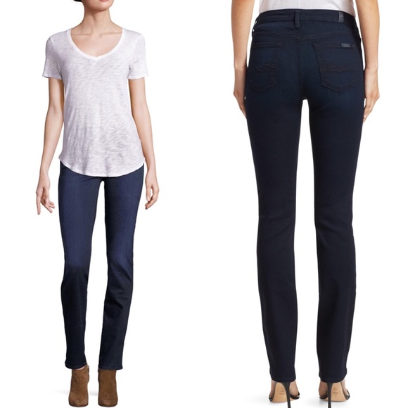 7 For All Mankind Denim - 7 FOR ALL MANKIND Blue Straight leg Jeans